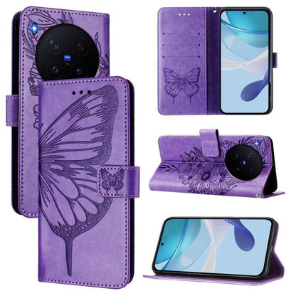 Embossed Butterfly Leather Phone Case, For vivo X300, For vivo V60 Lite 4G / 5G, For vivo Y31 5G 2025