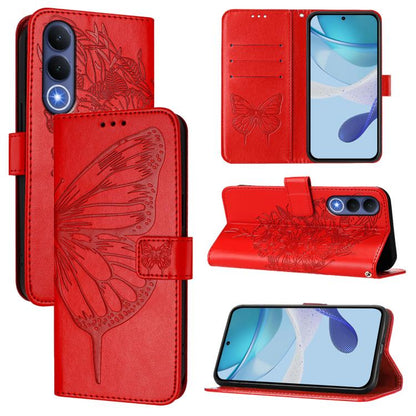 Embossed Butterfly Leather Phone Case, For vivo X300 FE 5G Russia / 5G Zeiss, For vivo X300s 5G, For vivo V70 FE 5G