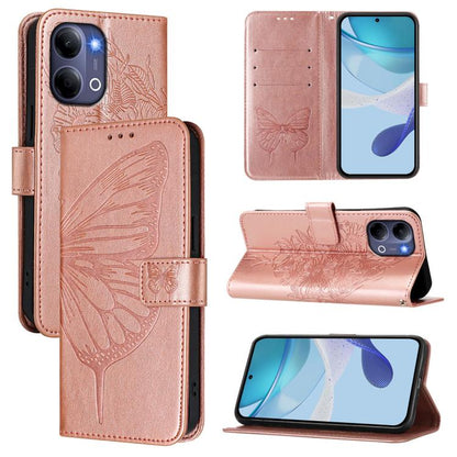 Embossed Butterfly Leather Phone Case, For vivo Y21 5G 2026 Global / Y05 4G, For vivo X300 Ultra 5G, For vivo X300 Pro