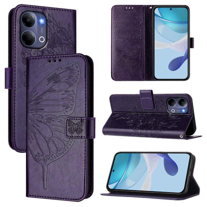 Embossed Butterfly Leather Phone Case, For vivo Y21 5G 2026 Global / Y05 4G, For vivo X300 Ultra 5G, For vivo X300 Pro