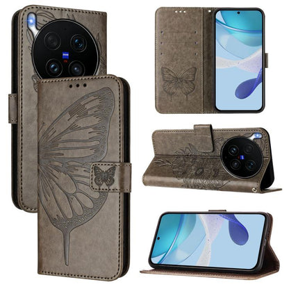 Embossed Butterfly Leather Phone Case, For vivo Y21 5G 2026 Global / Y05 4G, For vivo X300 Ultra 5G, For vivo X300 Pro