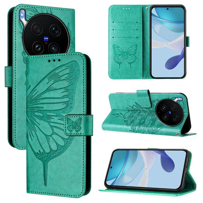 Embossed Butterfly Leather Phone Case, For vivo Y21 5G 2026 Global / Y05 4G, For vivo X300 Ultra 5G, For vivo X300 Pro
