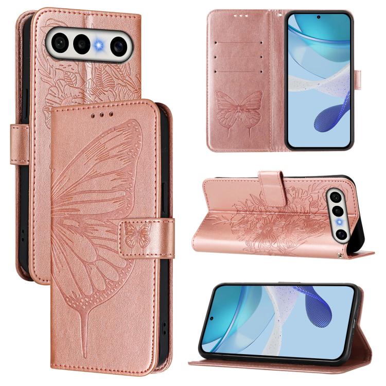 Embossed Butterfly Leather Phone Case, For vivo X300 FE 5G Russia / 5G Zeiss, For vivo X300s 5G, For vivo V70 FE 5G