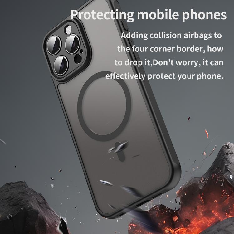 Fan Dun Series TPU Hybrid PC Frosted Magsafe Phone Case, For iPhone 15 Pro, For iPhone 15 Plus, For iPhone 15, For iPhone 14 Plus, For iPhone 14, For iPhone 14 Pro Apple Accessories engfan5141 iPhone 15 Pro - APEXEL INDIA - Mobile Lens - Mobile Camera Lens - Cellphone Accessories - Phone Lens - Smartphone Lens
