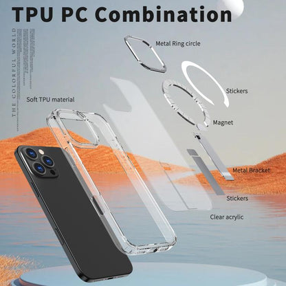 Star Shine Series TPU + PC MagSafe Phone Case with Fold Holder, For iPhone 16 Pro Max, For iPhone 16 Pro, For iPhone 16 Plus, For iPhone 16 Apple Accessories engsta5186 iPhone 16 Pro Max - APEXEL INDIA - Mobile Lens - Mobile Camera Lens - Cellphone Accessories - Phone Lens - Smartphone Lens