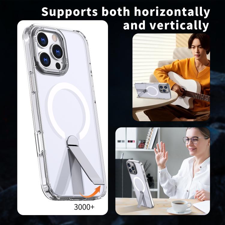 Star Shine Series TPU + PC MagSafe Phone Case with Fold Holder, For iPhone 16 Pro Max, For iPhone 16 Pro, For iPhone 16 Plus, For iPhone 16 Apple Accessories engsta5186 iPhone 16 Pro Max - APEXEL INDIA - Mobile Lens - Mobile Camera Lens - Cellphone Accessories - Phone Lens - Smartphone Lens