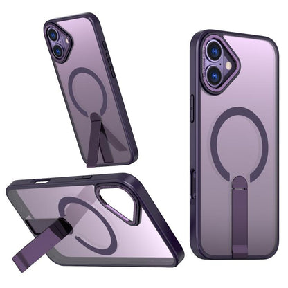 Star Shine Series TPU + PC MagSafe Phone Case with Fold Holder, For iPhone 16 Pro Max, For iPhone 16 Pro, For iPhone 16 Plus, For iPhone 16 Apple Accessories engsta5186 iPhone 16 Pro Max - APEXEL INDIA - Mobile Lens - Mobile Camera Lens - Cellphone Accessories - Phone Lens - Smartphone Lens