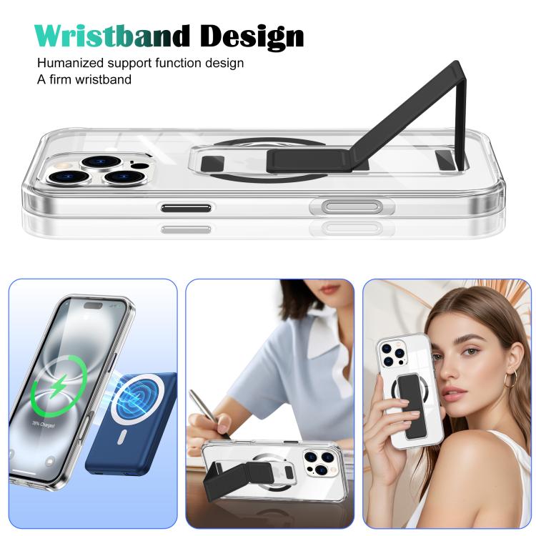 Clear Wristband Holder MagSafe Phone Case, For iPhone 16 Pro Max, For iPhone 16 Pro, For iPhone 16 Plus, For iPhone 16 Apple Accessories engcle5173 iPhone 16 Pro Max - APEXEL INDIA - Mobile Lens - Mobile Camera Lens - Cellphone Accessories - Phone Lens - Smartphone Lens