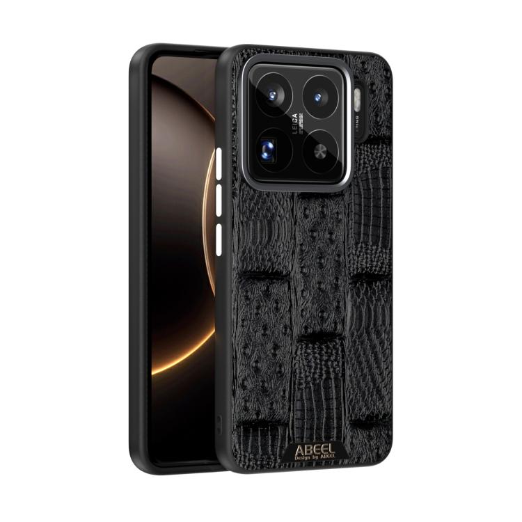 ABEEL Beast Pattern 6D Micro-Embossed MagSafe Genuine Leather Phone Case