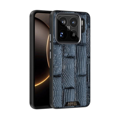 ABEEL Beast Pattern 6D Micro-Embossed MagSafe Genuine Leather Phone Case