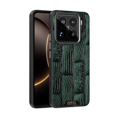 ABEEL Beast Pattern 6D Micro-Embossed MagSafe Genuine Leather Phone Case