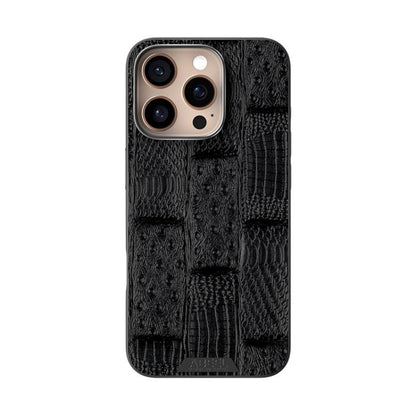 ABEEL Beast Pattern 6D Micro-Embossed MagSafe Genuine Leather Phone Case Apple Accessories - APEXEL INDIA - Mobile Lens - Mobile Camera Lens - Cellphone Accessories - Phone Lens - Smartphone Lens