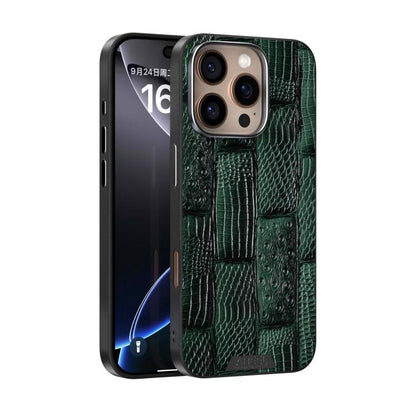 ABEEL Beast Pattern 6D Micro-Embossed MagSafe Genuine Leather Phone Case Apple Accessories - APEXEL INDIA - Mobile Lens - Mobile Camera Lens - Cellphone Accessories - Phone Lens - Smartphone Lens