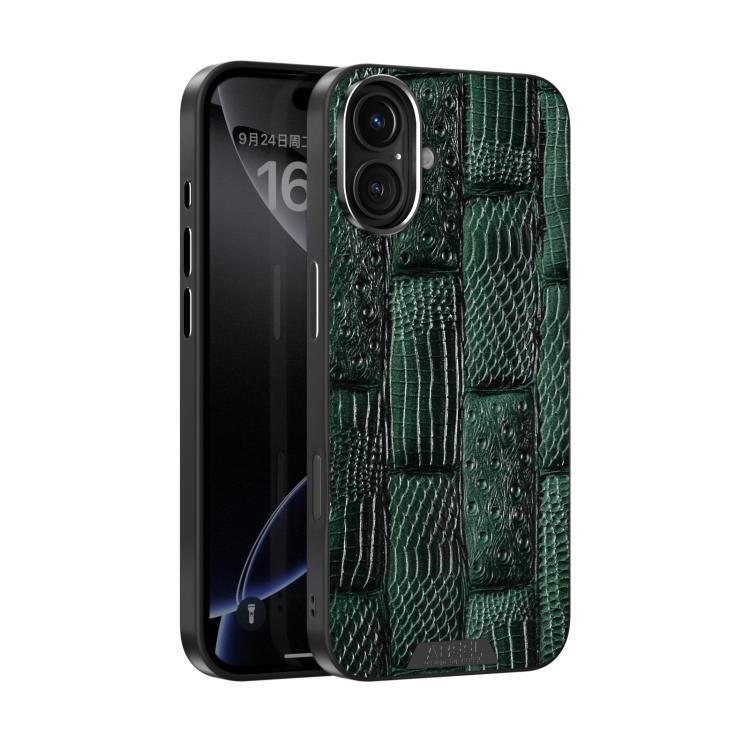 ABEEL Beast Pattern 6D Micro-Embossed MagSafe Genuine Leather Phone Case Apple Accessories - APEXEL INDIA - Mobile Lens - Mobile Camera Lens - Cellphone Accessories - Phone Lens - Smartphone Lens