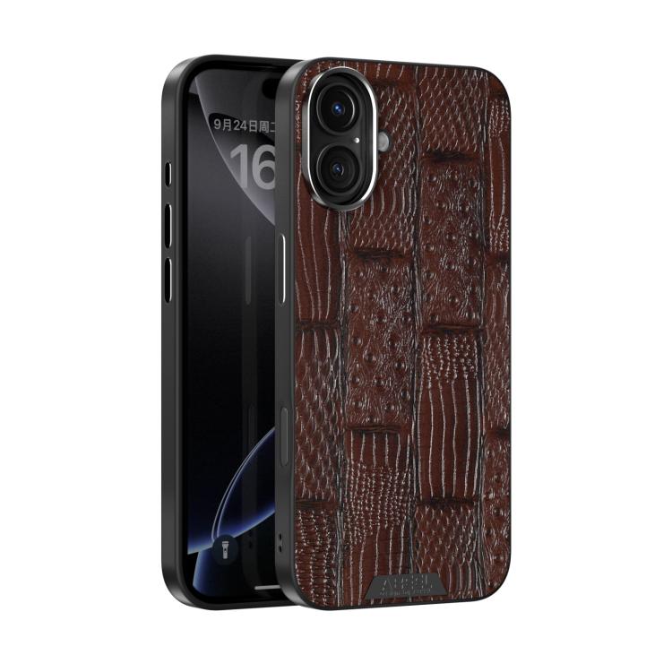 ABEEL Beast Pattern 6D Micro-Embossed MagSafe Genuine Leather Phone Case Apple Accessories - APEXEL INDIA - Mobile Lens - Mobile Camera Lens - Cellphone Accessories - Phone Lens - Smartphone Lens