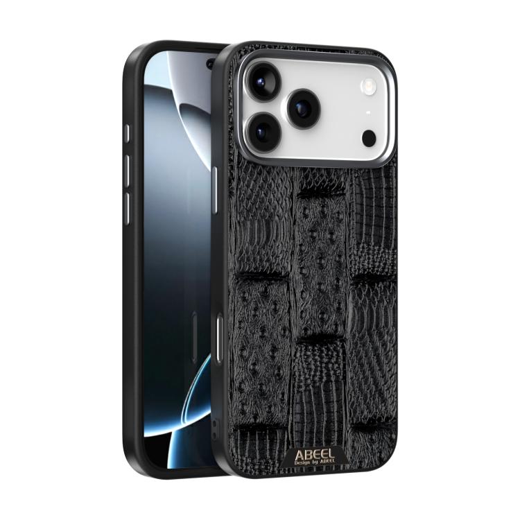 ABEEL Beast Pattern 6D Micro-Embossed MagSafe Genuine Leather Phone Case Apple Accessories - APEXEL INDIA - Mobile Lens - Mobile Camera Lens - Cellphone Accessories - Phone Lens - Smartphone Lens