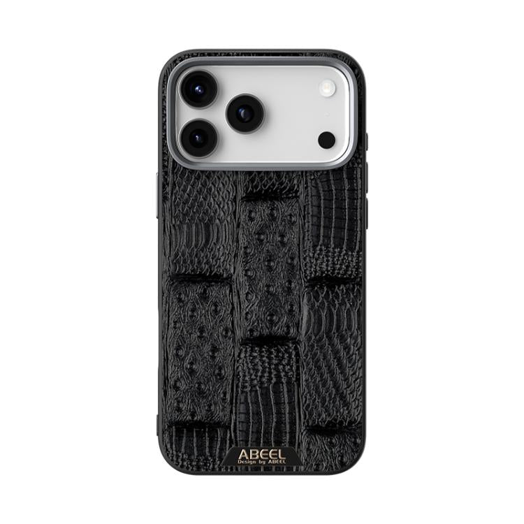 ABEEL Beast Pattern 6D Micro-Embossed MagSafe Genuine Leather Phone Case Apple Accessories - APEXEL INDIA - Mobile Lens - Mobile Camera Lens - Cellphone Accessories - Phone Lens - Smartphone Lens