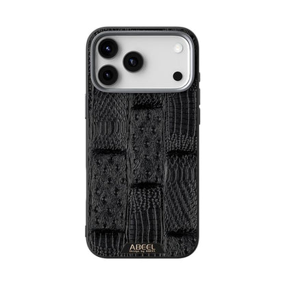 ABEEL Beast Pattern 6D Micro-Embossed MagSafe Genuine Leather Phone Case Apple Accessories - APEXEL INDIA - Mobile Lens - Mobile Camera Lens - Cellphone Accessories - Phone Lens - Smartphone Lens