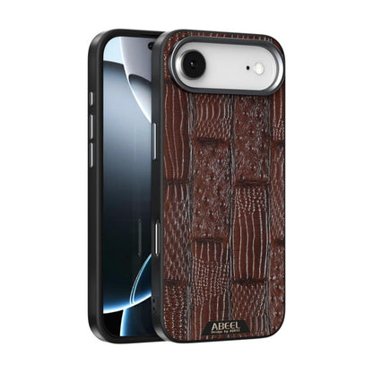 ABEEL Beast Pattern 6D Micro-Embossed MagSafe Genuine Leather Phone Case Apple Accessories - APEXEL INDIA - Mobile Lens - Mobile Camera Lens - Cellphone Accessories - Phone Lens - Smartphone Lens