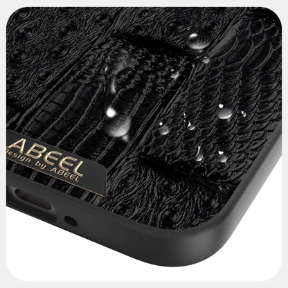ABEEL Beast Pattern 6D Micro-Embossed MagSafe Genuine Leather Phone Case engabe5996 OnePlus &amp; OPPO Accessories - APEXEL INDIA - Mobile Lens - Mobile Camera Lens - Cellphone Accessories - Phone Lens - Smartphone Lens