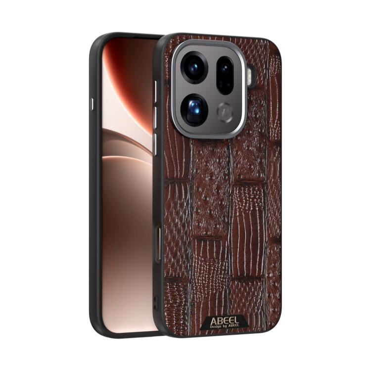 ABEEL Beast Pattern 6D Micro-Embossed MagSafe Genuine Leather Phone Case engabe5996 OnePlus &amp; OPPO Accessories - APEXEL INDIA - Mobile Lens - Mobile Camera Lens - Cellphone Accessories - Phone Lens - Smartphone Lens