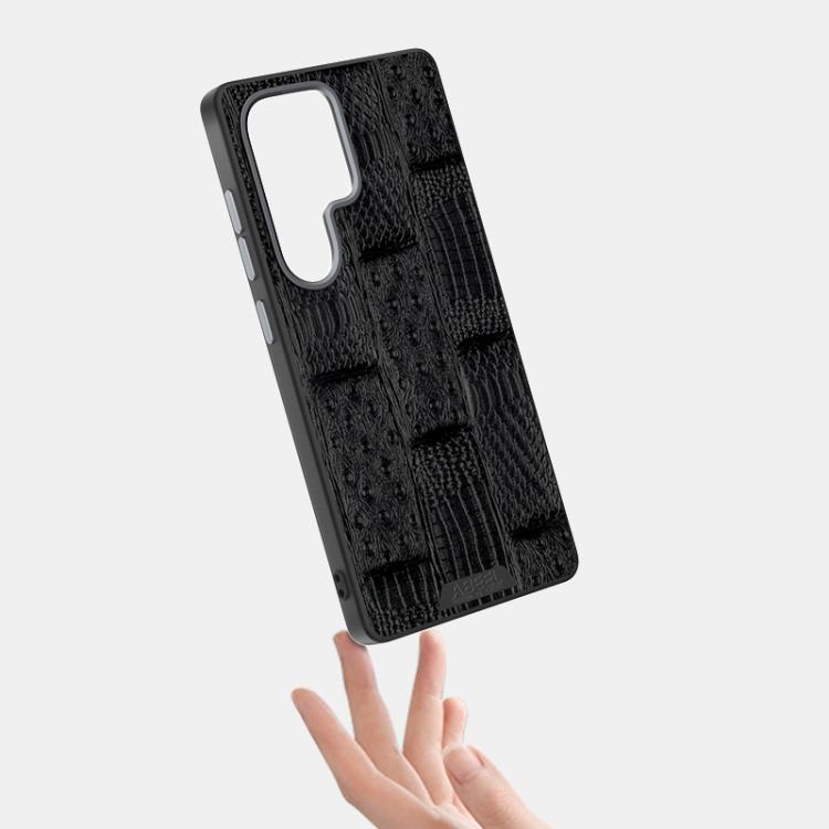 ABEEL Beast Pattern 6D Micro-Embossed MagSafe Genuine Leather Phone Case, For Samsung Galaxy S24 Ultra 5G, For Samsung Galaxy S24+ 5G, For Samsung Galaxy S24 5G Samsung Accessories - APEXEL INDIA - Mobile Lens - Mobile Camera Lens - Cellphone Accessories - Phone Lens - Smartphone Lens