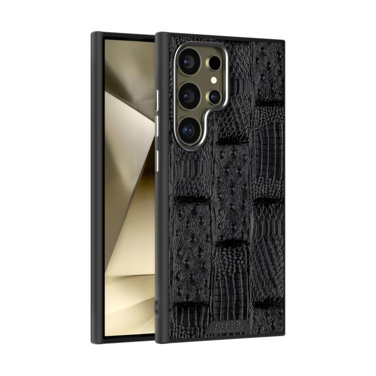 ABEEL Beast Pattern 6D Micro-Embossed MagSafe Genuine Leather Phone Case Samsung Accessories - APEXEL INDIA - Mobile Lens - Mobile Camera Lens - Cellphone Accessories - Phone Lens - Smartphone Lens