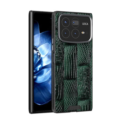 ABEEL Beast Pattern 6D Micro-Embossed MagSafe Genuine Leather Phone Case, For Xiaomi Mix Flip, For Xiaomi Mix Fold 4 engabe3809 Xiaomi Accessories - APEXEL INDIA - Mobile Lens - Mobile Camera Lens - Cellphone Accessories - Phone Lens - Smartphone Lens