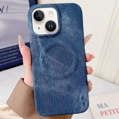 Denim MagSafe Magnetic PC + PU Phone Case, For iPhone 14 Pro Max, For iPhone 13 Pro Max, For iPhone 13 Pro, For iPhone 13