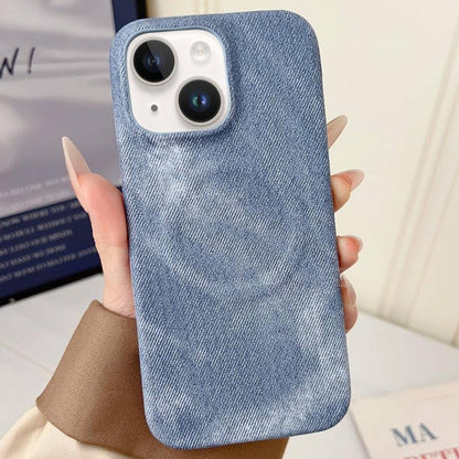 Denim MagSafe Magnetic PC + PU Phone Case, For iPhone 14 Pro Max, For iPhone 13 Pro Max, For iPhone 13 Pro, For iPhone 13