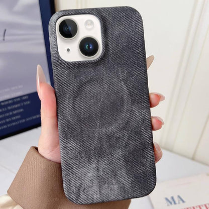 Denim MagSafe Magnetic PC + PU Phone Case, For iPhone 14 Pro Max, For iPhone 13 Pro Max, For iPhone 13 Pro, For iPhone 13