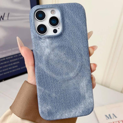Denim MagSafe Magnetic PC + PU Phone Case, For iPhone 14 Pro Max, For iPhone 13 Pro Max, For iPhone 13 Pro, For iPhone 13