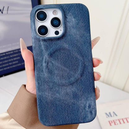 Denim MagSafe Magnetic PC + PU Phone Case, For iPhone 14 Pro Max, For iPhone 13 Pro Max, For iPhone 13 Pro, For iPhone 13