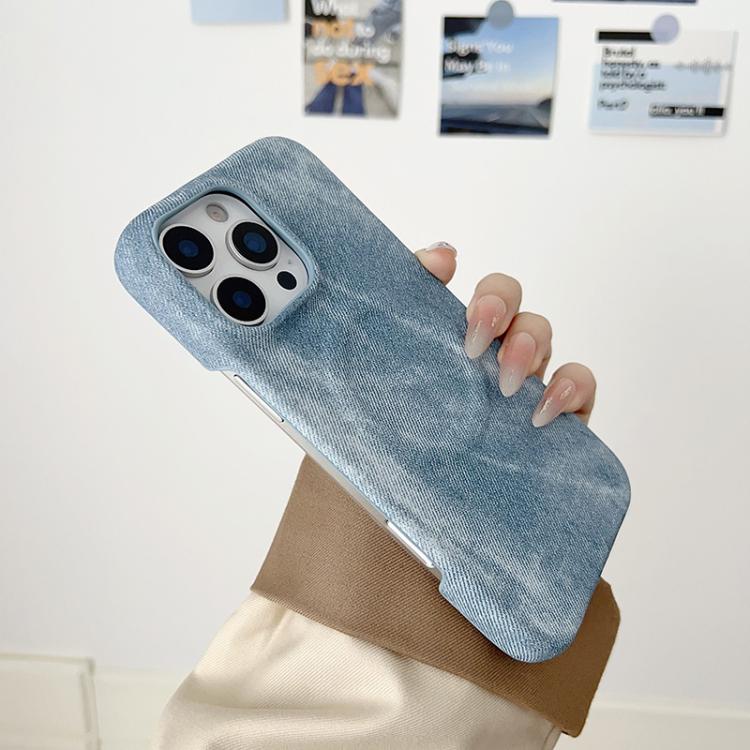 Denim MagSafe Magnetic PC + PU Phone Case, For iPhone 14 Pro Max, For iPhone 13 Pro Max, For iPhone 13 Pro, For iPhone 13