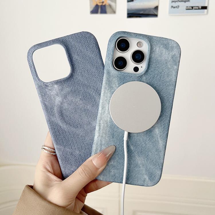 Denim MagSafe Magnetic PC + PU Phone Case, For iPhone 14 Pro Max, For iPhone 13 Pro Max, For iPhone 13 Pro, For iPhone 13