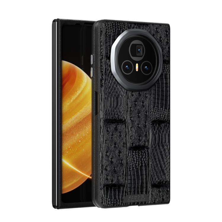 ABEEL Beast Pattern 6D Micro-Embossed MagSafe Genuine Leather Phone Case, For Honor Magic V3, For Honor Magic Vs3 Mobile Accessories - APEXEL INDIA - Mobile Lens - Mobile Camera Lens - Cellphone Accessories - Phone Lens - Smartphone Lens