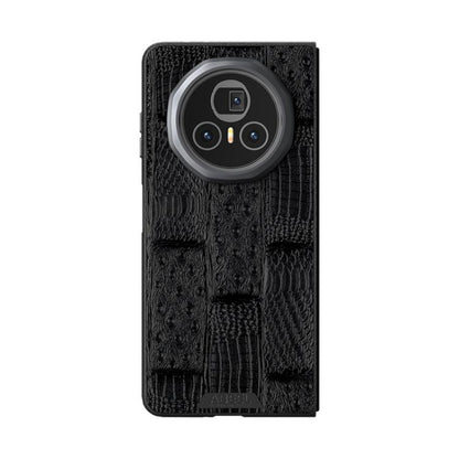 ABEEL Beast Pattern 6D Micro-Embossed MagSafe Genuine Leather Phone Case, For Honor Magic V3, For Honor Magic Vs3 engabe3833 Mobile Accessories - APEXEL INDIA - Mobile Lens - Mobile Camera Lens - Cellphone Accessories - Phone Lens - Smartphone Lens