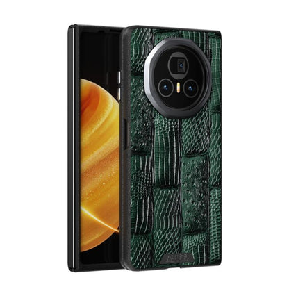 ABEEL Beast Pattern 6D Micro-Embossed MagSafe Genuine Leather Phone Case, For Honor Magic V3, For Honor Magic Vs3 engabe3833 Mobile Accessories - APEXEL INDIA - Mobile Lens - Mobile Camera Lens - Cellphone Accessories - Phone Lens - Smartphone Lens