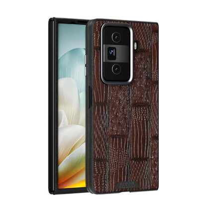 ABEEL Beast Pattern 6D Micro-Embossed MagSafe Genuine Leather Phone Case, For Honor Magic V3, For Honor Magic Vs3 engabe3833 Mobile Accessories - APEXEL INDIA - Mobile Lens - Mobile Camera Lens - Cellphone Accessories - Phone Lens - Smartphone Lens