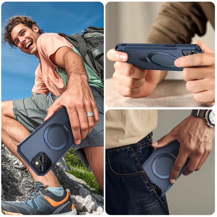 Skin Feel Magnetic Holder MagSafe Phone Case, For iPhone 15, For iPhone 14 / 13, For iPhone 14 Pro Max Apple Accessories engski5212 iPhone 15 - APEXEL INDIA - Mobile Lens - Mobile Camera Lens - Cellphone Accessories - Phone Lens - Smartphone Lens