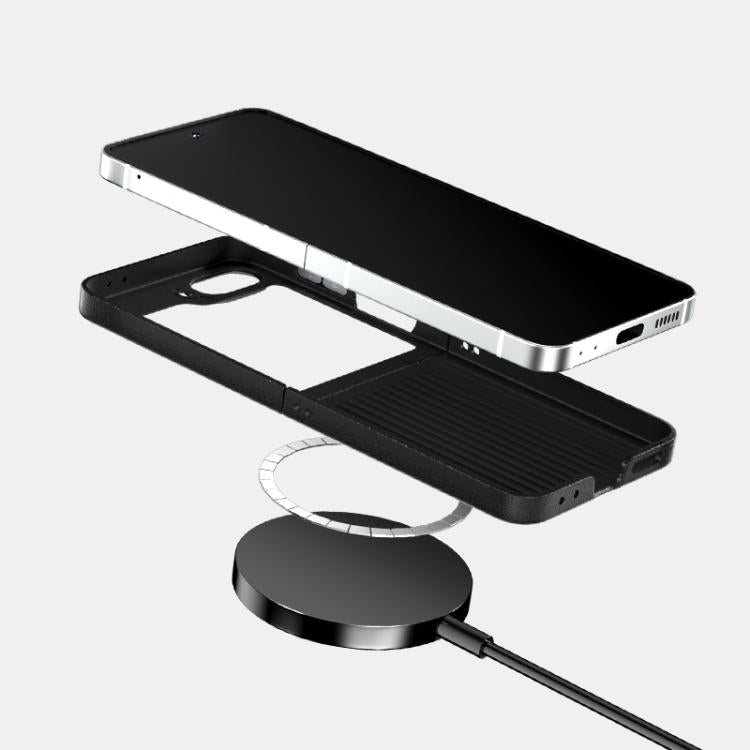 ABEEL Ruyi Pattern 6D Micro Relief MagSafe Leather Phone Case Samsung Accessories - APEXEL INDIA - Mobile Lens - Mobile Camera Lens - Cellphone Accessories - Phone Lens - Smartphone Lens