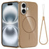 Glossy TPU Shockproof MagSafe Phone Case with Lanyard, For iPhone 16, For iPhone 15 Pro Max, For iPhone 15 Pro, For iPhone 15 Plus Apple Accessories engglo5218 iPhone 16 - APEXEL INDIA - Mobile Lens - Mobile Camera Lens - Cellphone Accessories - Phone Lens - Smartphone Lens