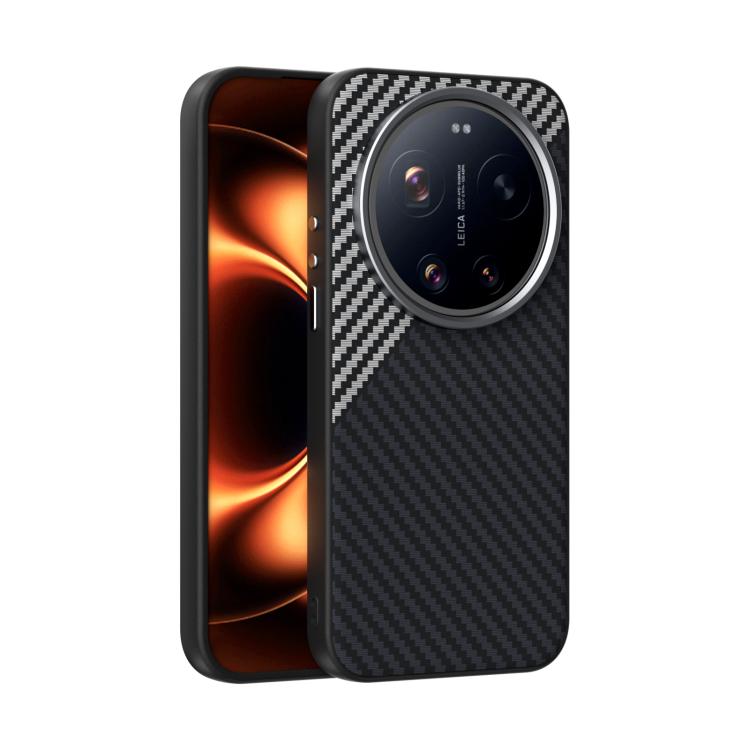 ABEEL C Carbon Fiber Series 6D Micro Relief MagSafe Phone Case, For Xiaomi 17 Ultra, For Xiaomi 15 Ultra Xiaomi Accessories - APEXEL INDIA - Mobile Lens - Mobile Camera Lens - Cellphone Accessories - Phone Lens - Smartphone Lens