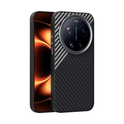 ABEEL C Carbon Fiber Series 6D Micro Relief MagSafe Phone Case, For Xiaomi 17 Ultra, For Xiaomi 15 Ultra Xiaomi Accessories - APEXEL INDIA - Mobile Lens - Mobile Camera Lens - Cellphone Accessories - Phone Lens - Smartphone Lens