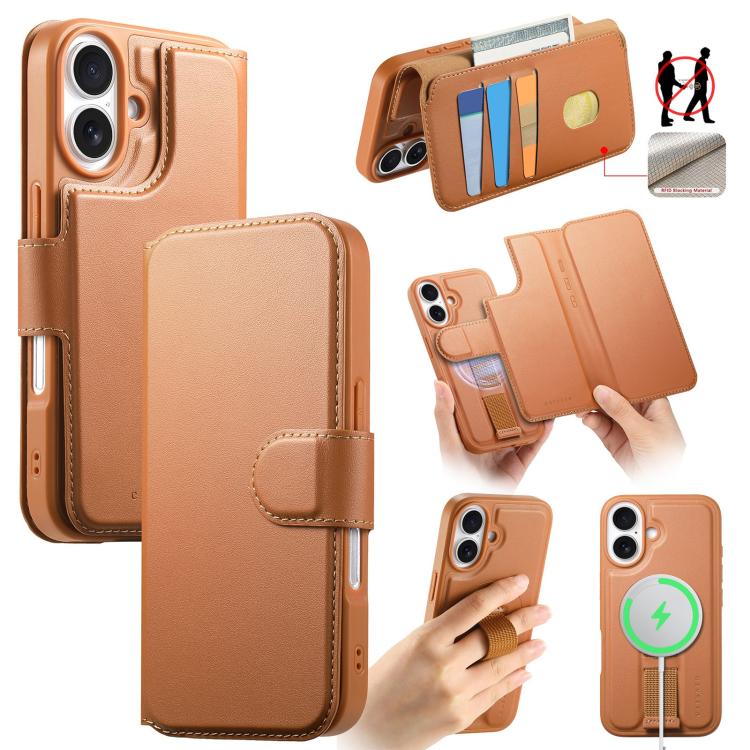 CaseNeo Finger Grip Strap MagSafe Leather Phone Case, For iPhone 16, For iPhone 15 Pro Max, For iPhone 15 Pro, For iPhone 15 Plus / 14 Plus Apple Accessories engcas5242 iPhone 16 - CaseNeo - Mobile Lens - Mobile Camera Lens - Cellphone Accessories - Phone Lens - Smartphone Lens