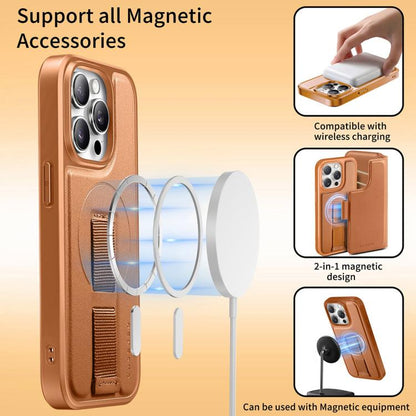 CaseNeo Finger Grip Strap MagSafe Leather Phone Case, For iPhone 13 Pro Max, For iPhone 13 Pro, For iPhone 12 / 12 Pro, For iPhone 12 Pro Max Apple Accessories engcas5284 More iPhone Cases - CaseNeo - Mobile Lens - Mobile Camera Lens - Cellphone Accessories - Phone Lens - Smartphone Lens