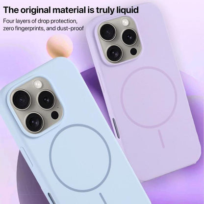 Large Hole Camera MagSafe Liquid Silicone Full Coverage Phone Case, For iPhone 11 Pro Max, For iPhone 11