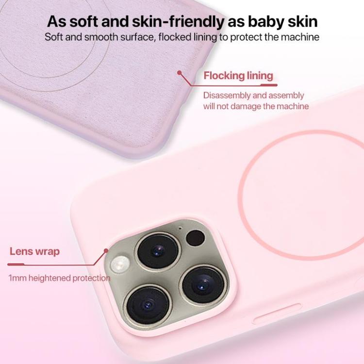 Large Hole Camera MagSafe Liquid Silicone Full Coverage Phone Case, For iPhone 11 Pro Max, For iPhone 11