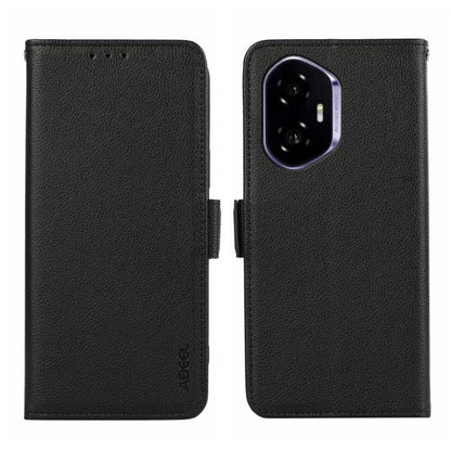 ABEEL Side-Magnetic Litchi Pattern Leather RFID Phone Case, For Honor 400 Lite, For Honor 400 Mobile Accessories - APEXEL INDIA - Mobile Lens - Mobile Camera Lens - Cellphone Accessories - Phone Lens - Smartphone Lens