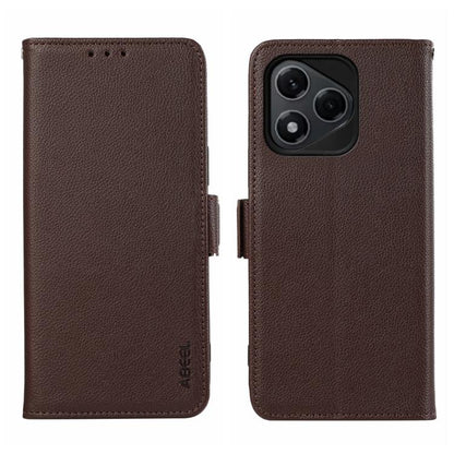 ABEEL Side-Magnetic Litchi Pattern Leather RFID Phone Case, For Honor 400 Lite, For Honor 400 Mobile Accessories - APEXEL INDIA - Mobile Lens - Mobile Camera Lens - Cellphone Accessories - Phone Lens - Smartphone Lens